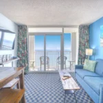 Bright living room in Ocean Village, Gibraltar, maintained by weekly residential cleaning services for explqin Weekly vs Monthly House Cleaning Gibraltar